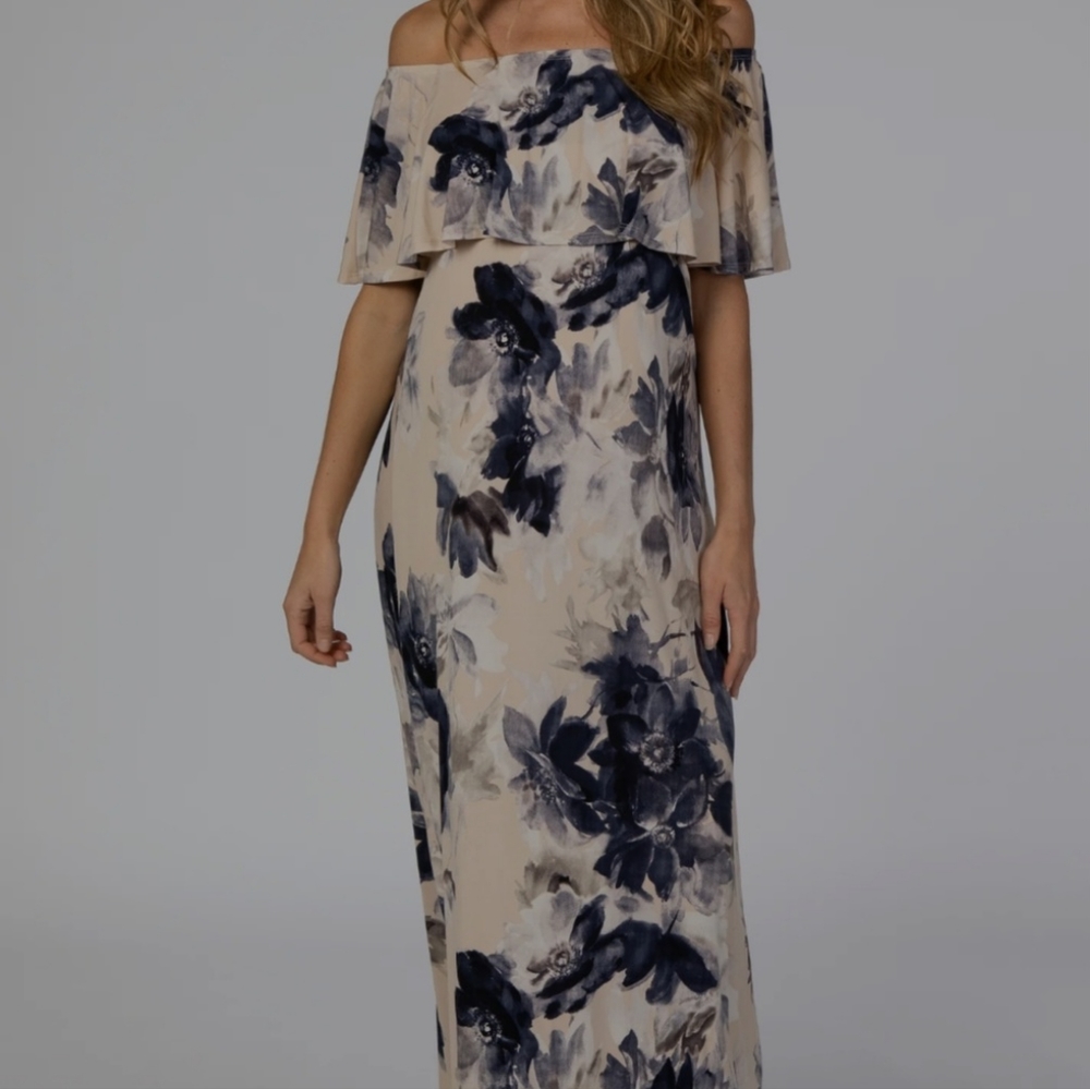 Off Shoulder Maternity Dress